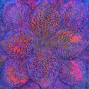 Pembe Lotus, seligrafi baskı, 50-51 cm, imzalı, limitli baskı 2026